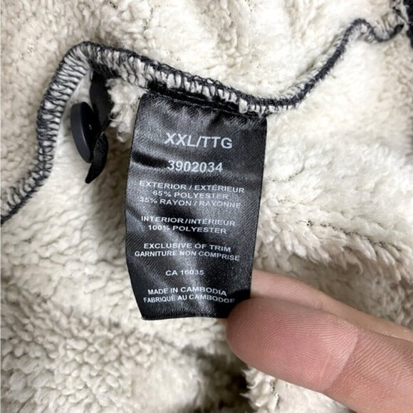 B.C. Clothing Grey Waffle Fleece Lined Pullover Sweatshirt XXL - Picture 4 of 14